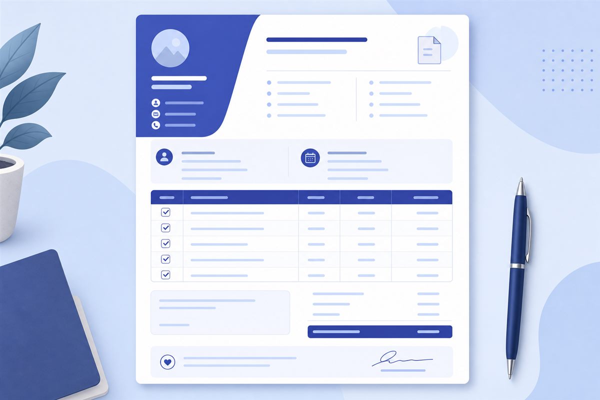 Free freelance invoice template layout for Pakistani freelancers with essential billing fields